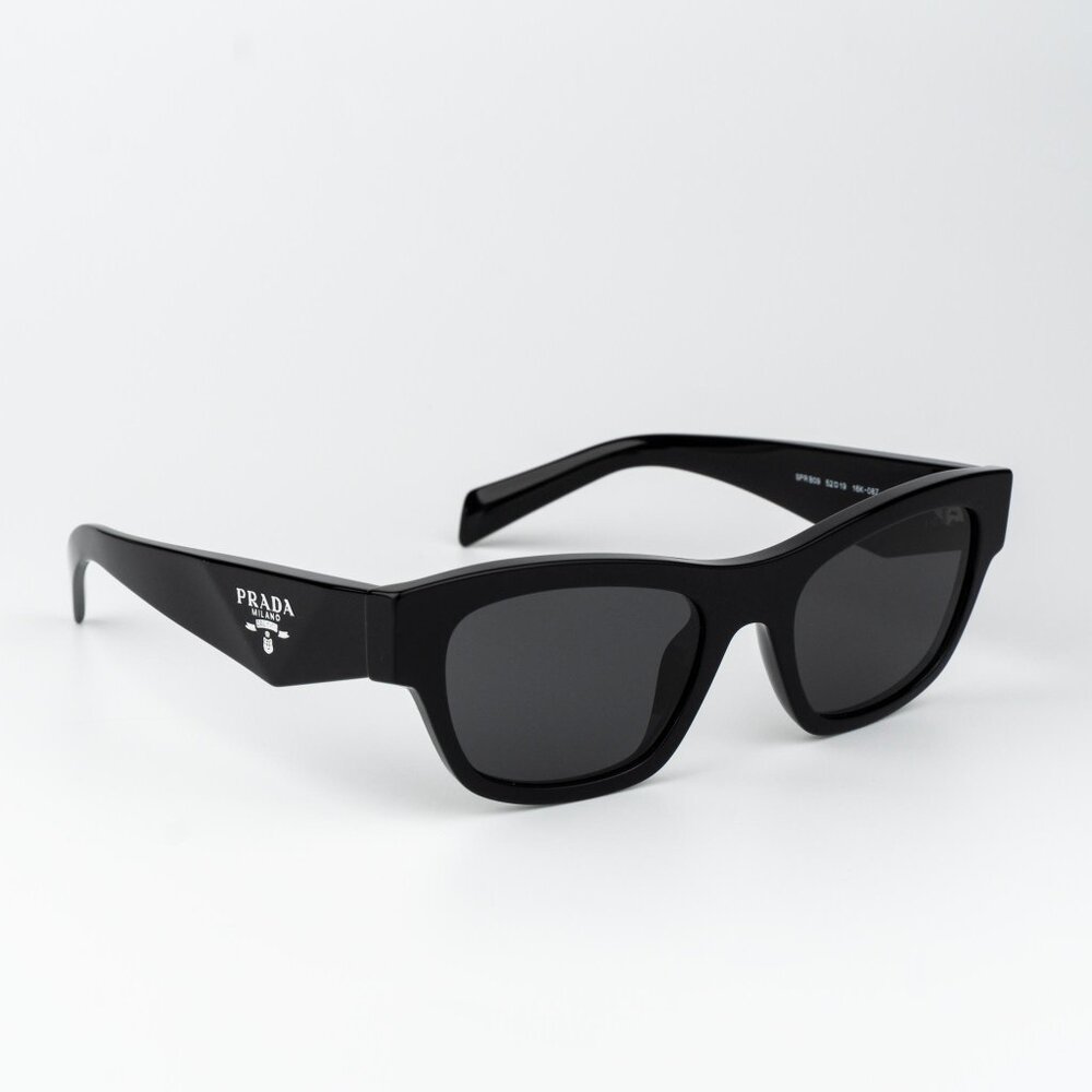 Prada Women Sunglasses Black Square PRB09S 16K08Z NEW AUTHENTIC - Picture 6 of 13